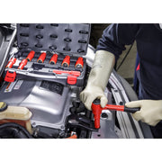 Sealey Insulated Socket Set 10pc 1/2"Sq Drive 6pt WallDrive VDE Approved AK7943 Sealey - Dynamic Drive