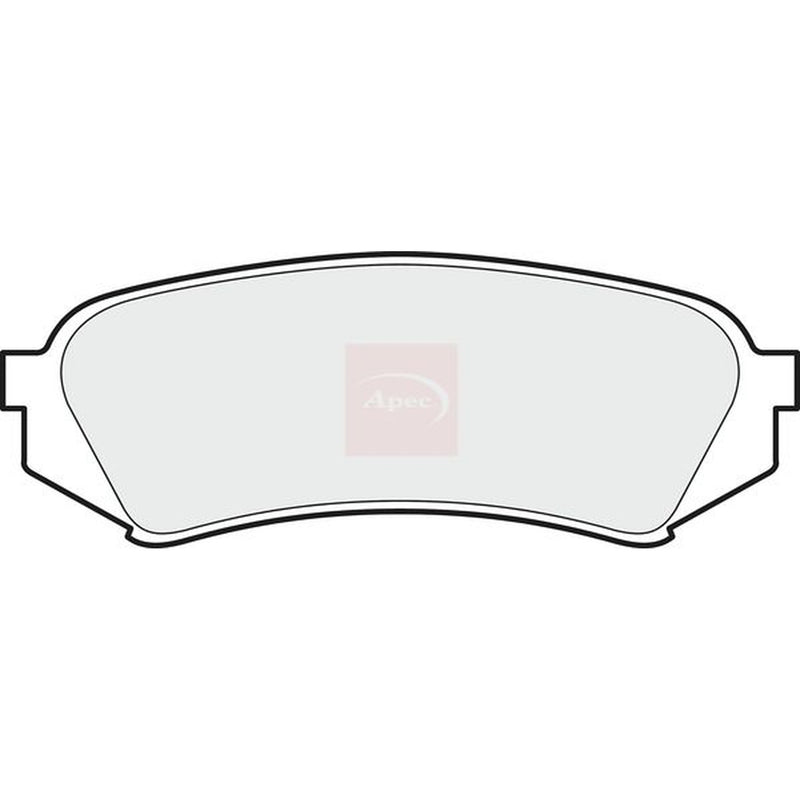 Apec Rear Brake Pad Set fits Toyota Land Cruiser Amazon 1998-2007 4.2 4.7