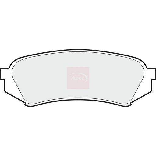 Apec Rear Brake Pad Set fits Toyota Land Cruiser Amazon 1998-2007 4.2 4.7