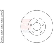 Apec Front & Rear Brake Discs & Pads fits Nissan Pulsar 2015 on 1.6