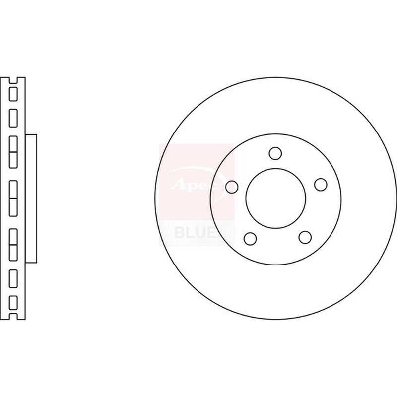 Apec Front & Rear Brake Discs & Pads fits Nissan Juke 2010-2019 1.6