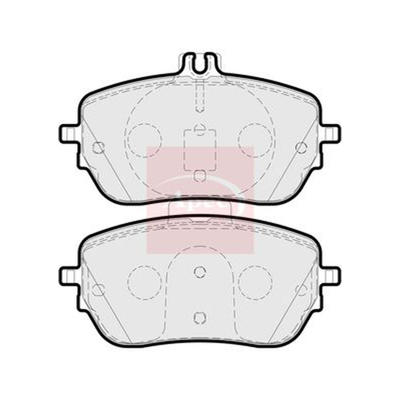Apec Front Brake Pad Set fits Mercedes-Benz A-Class 2018-2020