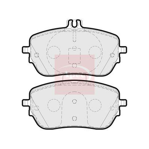 Apec Front Brake Pad Set fits Mercedes-Benz A-Class 2018-2020