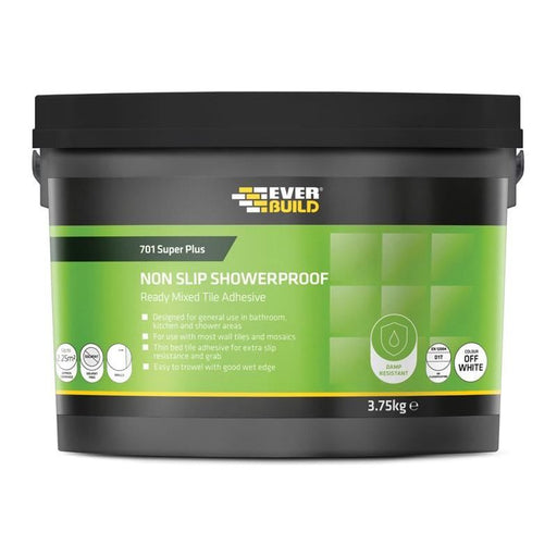 Everbuild Sika 701 Acrylic Non Slip Tile Adhesive 3.75kg Everbuild Sika - Dynamic Drive