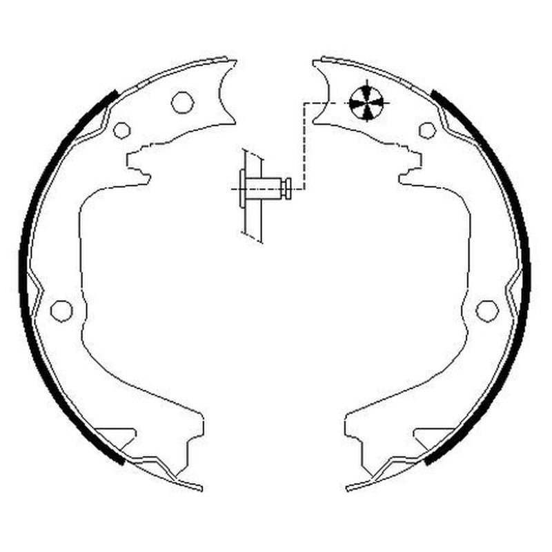 Mintex Parking Brake Shoe Set fits Subaru Legacy IV 2003-2012 2.0 2.5 3.0