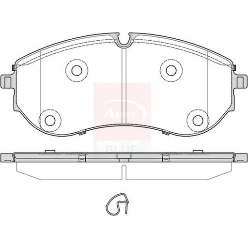 Apec Front Brake Pad Set fits Man Tge 2017-2024 2.0