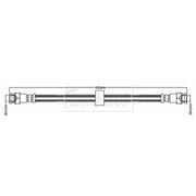 Borg & Beck Brake Hydraulic Hose Line Rear Right BBH6706