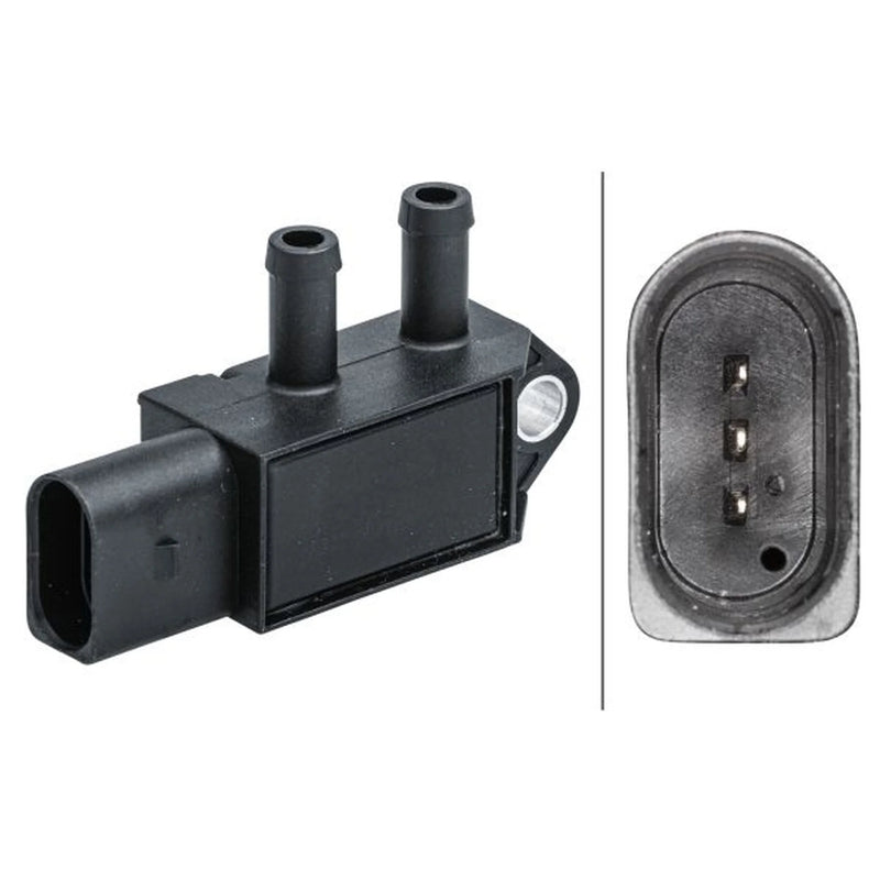 Hella Exhaust Pressure Sensor before soot particulate filter fits Audi A1