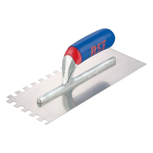 R.S.T. Notched Trowel Square 6mm² Soft Touch Handle 11 x 4.1/2in R.S.T. - Dynamic Drive