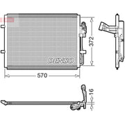 Denso Air Conditioning Condenser DCN44016