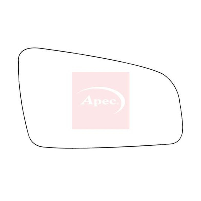 Apec Exterior Wing Mirror Glass Right fits Opel Zafira Family B 2005-2015
