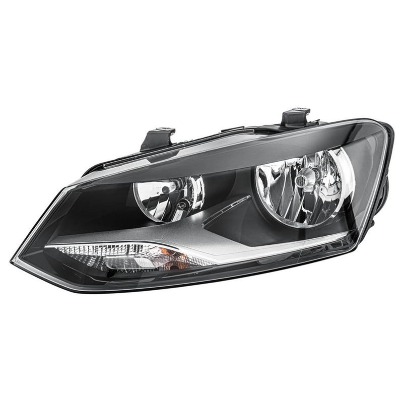 Hella Headlight Headlamp W5W Left fits VW Polo V 2009-2022 1.0 1.2 1.4 1.6