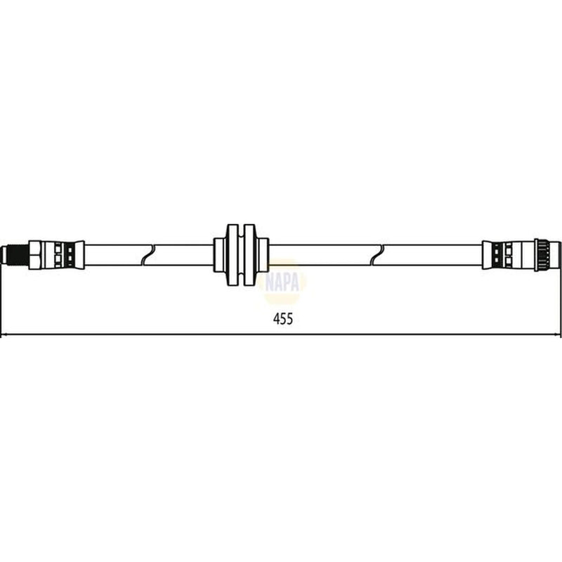 NAPA Brake Hydraulic Hose Line Front NBH1261