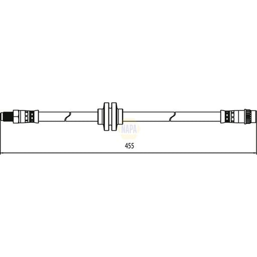 NAPA Brake Hydraulic Hose Line Front NBH1261