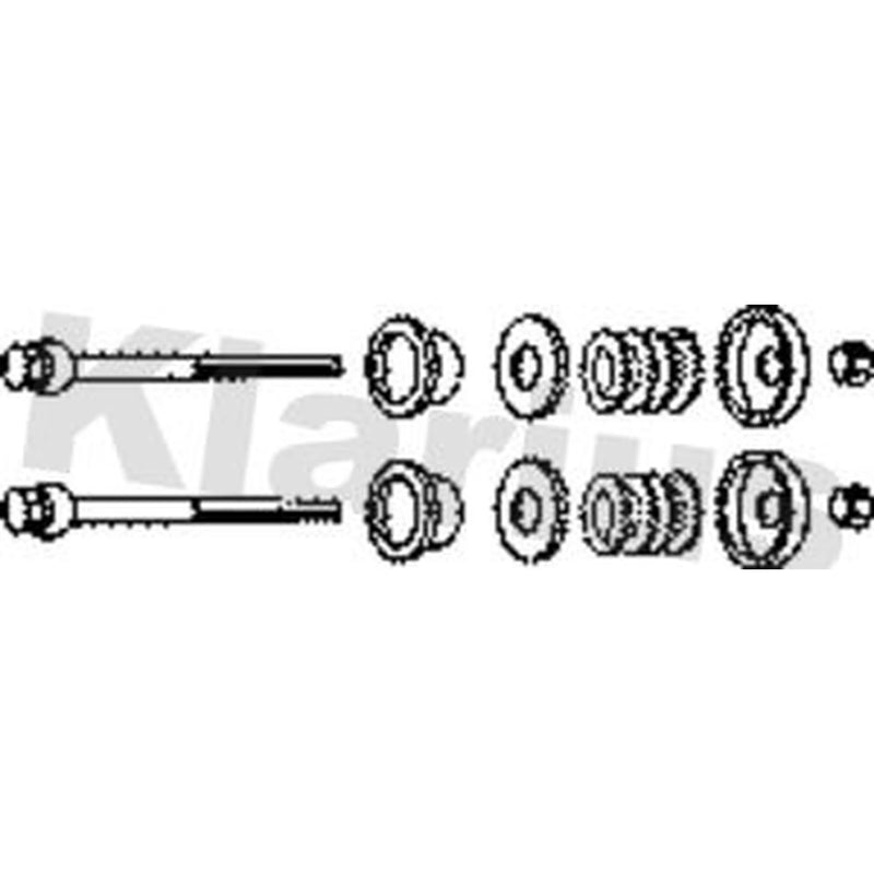 Klarius Fitting Kit fits Citroën Ax 1986-1998 1.3 1.4