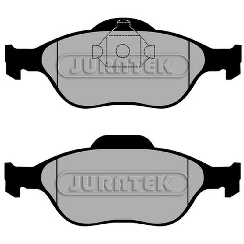 Juratek Front Brake Vented Discs & Pads fits Ford Fiesta V 2005-2008