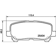 DON Rear Brake Pad Set fits Toyota Hiace VI Bus 2019 on 2.8