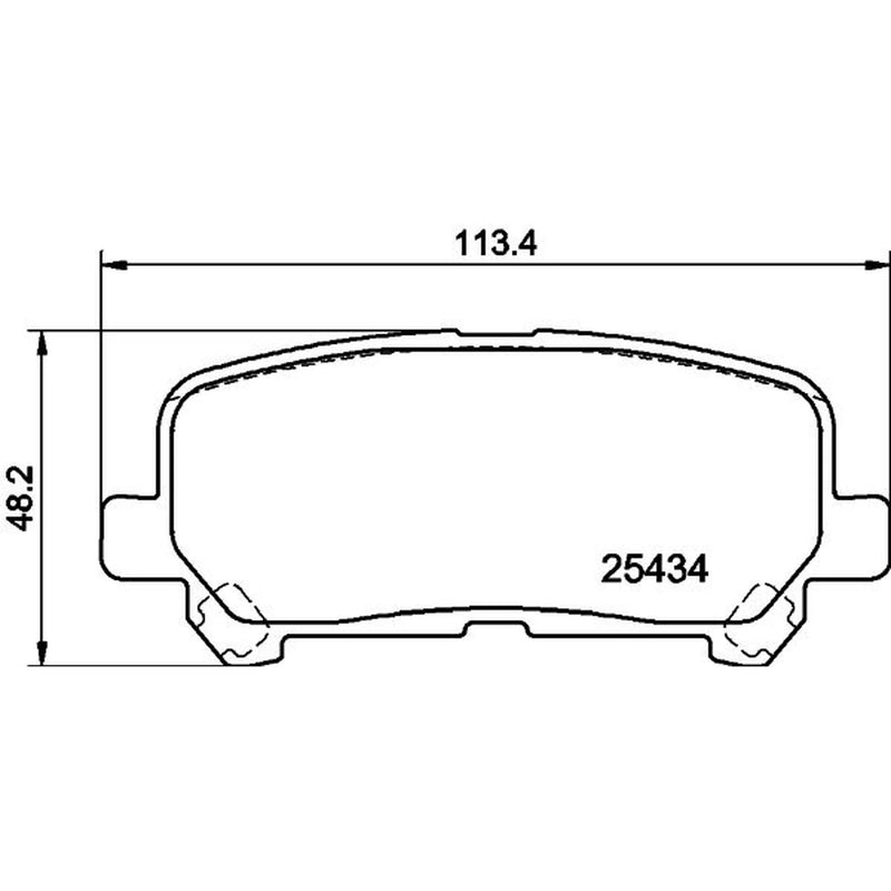 DON Rear Brake Pad Set fits Toyota Hiace VI Bus 2019 on 2.8