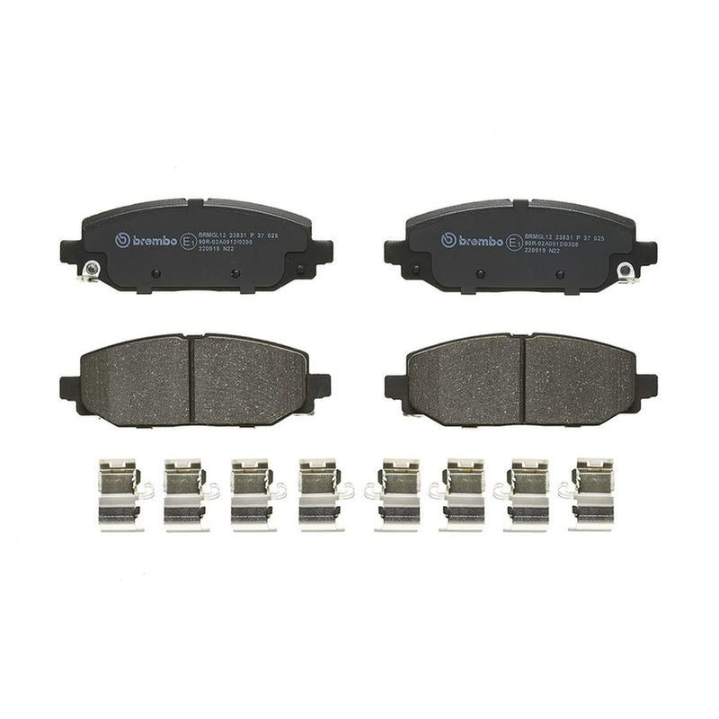 Brembo 4 x Rear Brake Pad Set fits Jeep Wrangler IV 2017 on 2.0 2.2