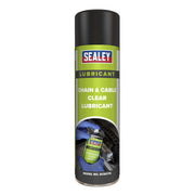 Sealey Chain & Cable Clear Lubricant 500ml SCS017S Sealey - Dynamic Drive