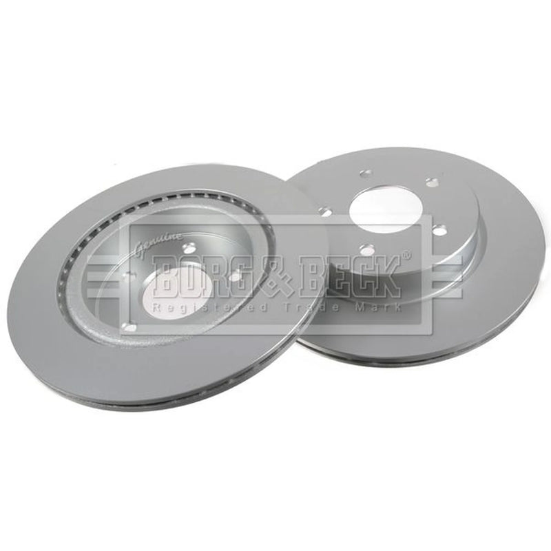 Borg & Beck Rear Brake Vented Discs & Pads fits Nissan X-Trail IV 2022 on 1.5