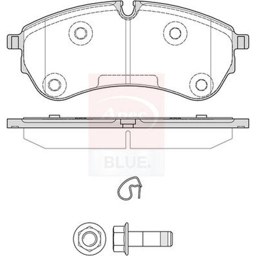 Apec Front Brake Pad Set fits Man Tge 2017-2024 2.0