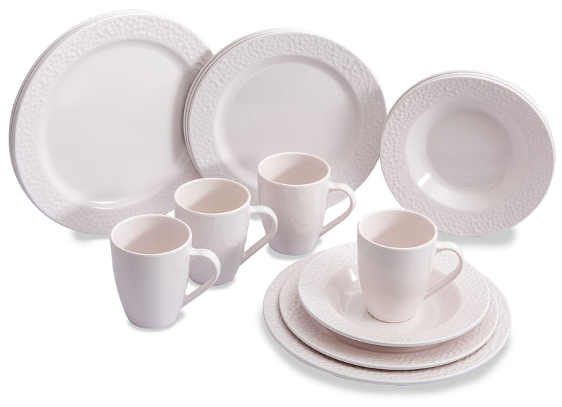 Quest 16 Piece Camping Dinner set whistful white Quest - Dynamic Drive
