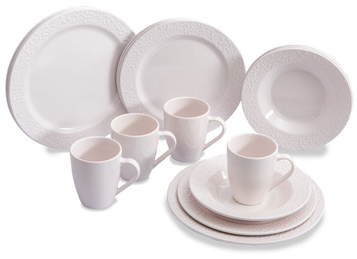 Quest 16 Piece Camping Dinner set whistful white Quest - Dynamic Drive