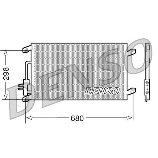 Denso Air Conditioning Condenser fits Lancia Lybra Sw 2001-2005 1.9