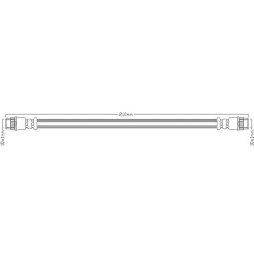 Juratek Brake Hydraulic Hose Line inner JBH1091