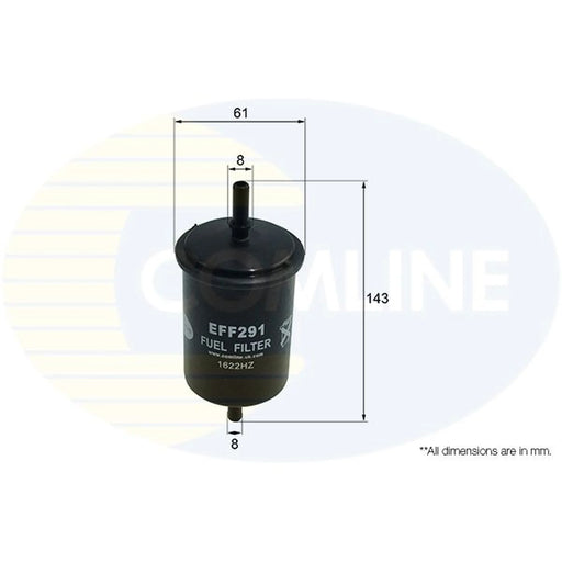Comline Fuel Filter Element fits Dacia Dokker Box Body/Mpv 2015-2021 1.6