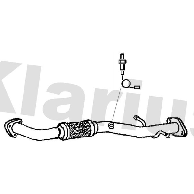 Klarius Exhaust Pipe OD fits Chevrolet Cruze 2011-2015 1.6 1.8