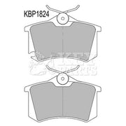 Key Parts 4 x Rear Brake Pad Set fits Seat Ibiza 2002-2009 1.4 1.8 1.9