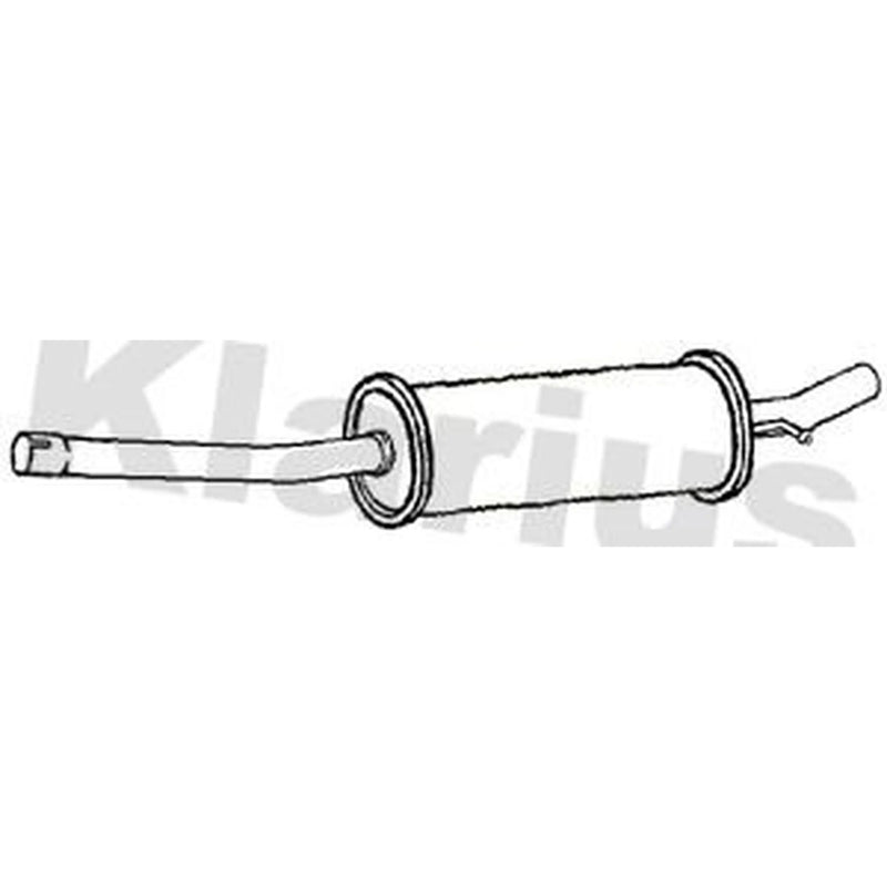 Klarius Box With Centre Pipe fits Ford Tourneo Custom V362 Bus 2012-2015 2.2