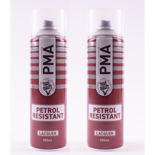 2x PMA Professional Petrol Resistant Lacquer 500ml Spray Paint High Coverage PMA - NN4 Online 