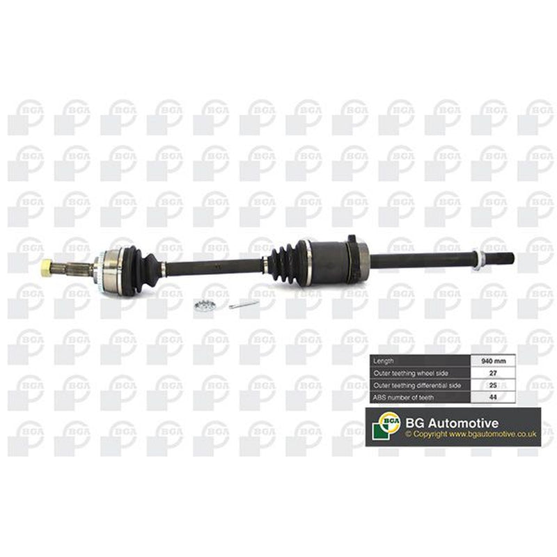 BGA CV Drive Shaft Driveshaft Front Right fits Nissan Primera 1996-2002 2.0