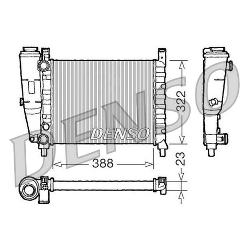 Denso Engine Radiator fits Fiat Uno 1983-1993 1.1