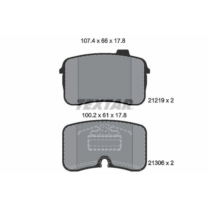 Textar Front Brake Pad Set 2121901