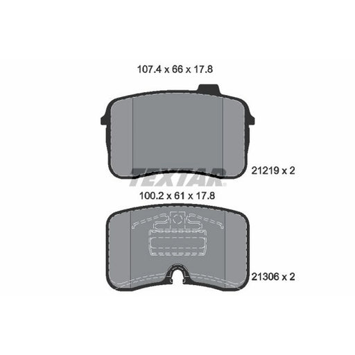Textar Front Brake Pad Set 2121901