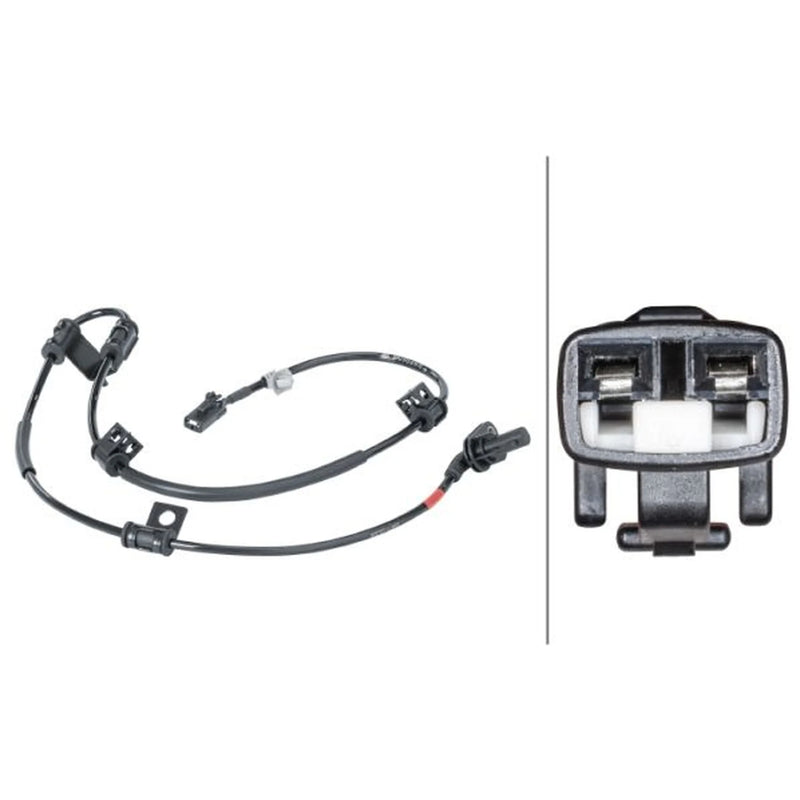Hella ABS Wheel Speed Sensor Front fits Hyundai IX35 2009-2015 1.6 1.7 2.0 2.4