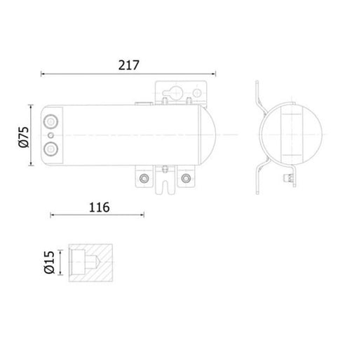 Mahle Air Conditioning Dryer fits Scania R II 2016-2017