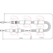 Apec Handbrake Cable Left Rear fits Peugeot 205 1983-1998