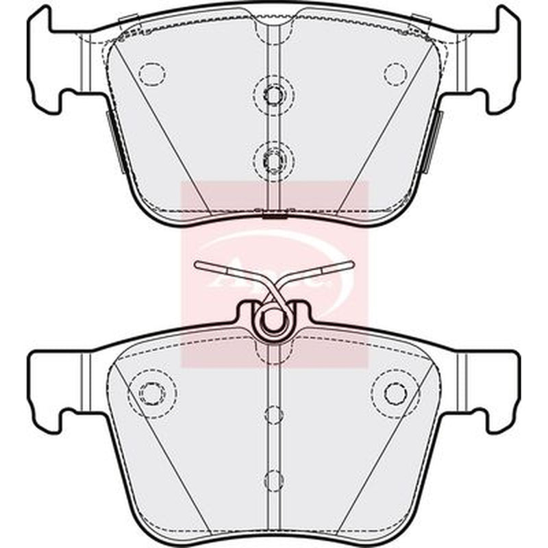 Apec Rear Brake Pad Set fits Audi A3 2012-2020