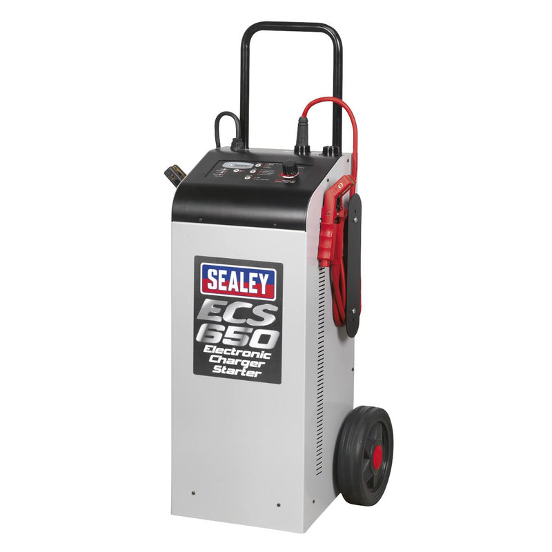 Sealey Electronic Charger Maintainer/Starter 100/650A 12/24V ECS650 Sealey - Dynamic Drive
