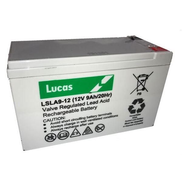 BROOKES, STANNAH STAIRLIFT BATTERIES x HEAVIER DUTY THAN 7ah - LUCAS 12V 9ah Lucas  - Dynamic Drive