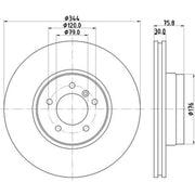 Mintex Front Brake Discs & Pads fits Land Rover Range Rover 2002-2012