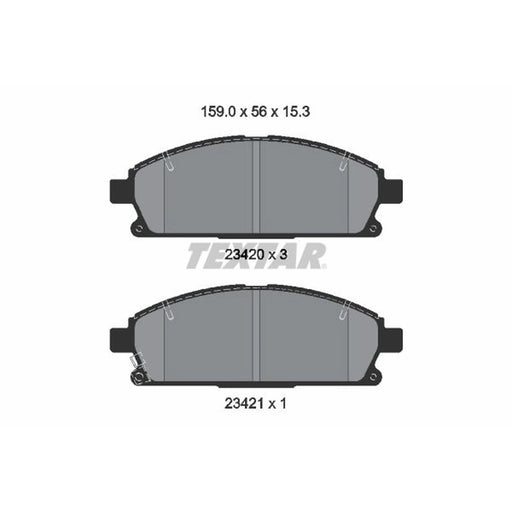 Textar Front Brake Pad Set 2342006