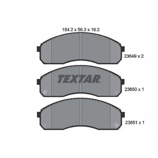 Textar Front Brake Pad Set 2364901