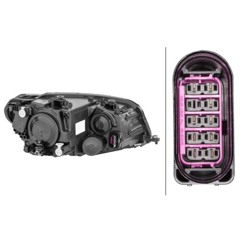Hella Headlight Headlamp H21W Left fits Dacia Dokker Box Body/Mpv 2019-2021 1.3