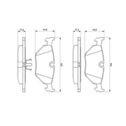 Bosch Front & Rear Pads fits BMW 3 1986-1993 2.3 2.5